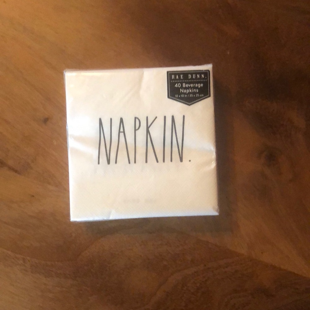 Rae Dunn beverage napkins 40 count